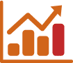 A graph showcasing the rapid growth of an IT company offering computer help and website design services.