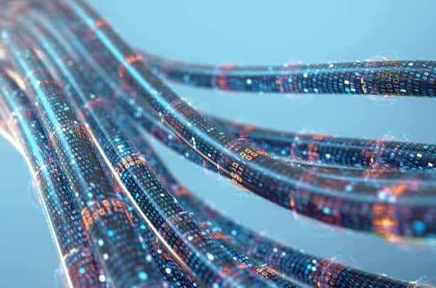 A close up image of a network of wires used for website design. A close up image of a network of wires used for website design.
