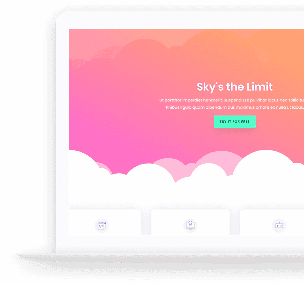 Landing page for digital marketing and website design services.